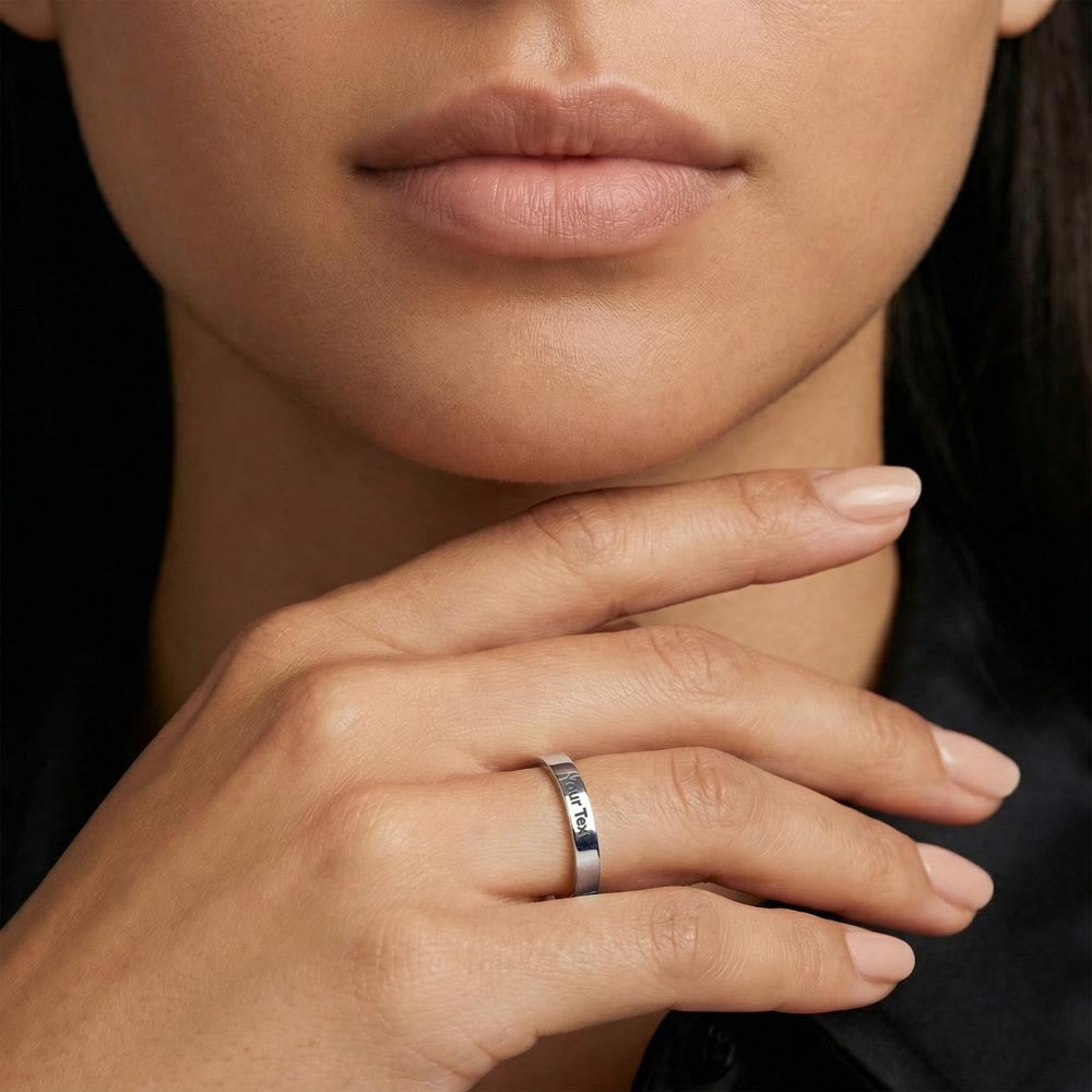Bague Gravée Femme Personnalisé