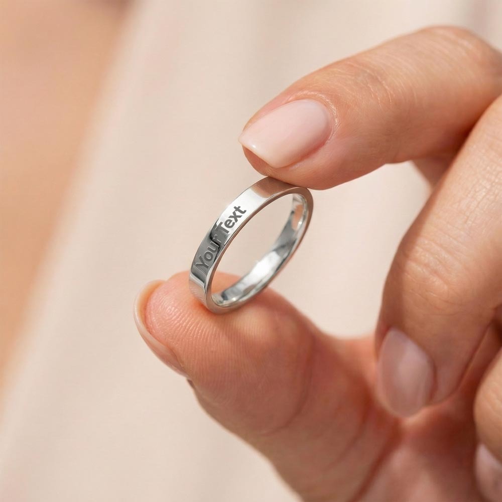 Bague Gravée Femme Personnalisé