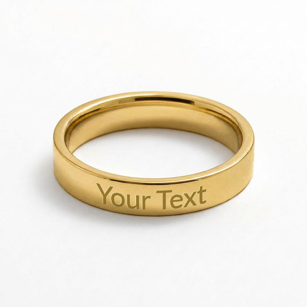 Bague Gravée Femme Personnalisé