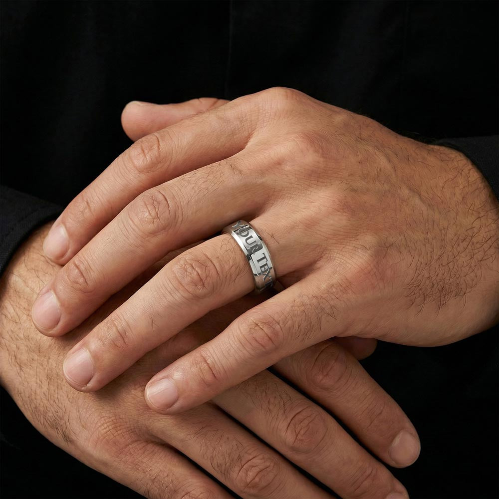 Bague Gravé Homme Personnalisé