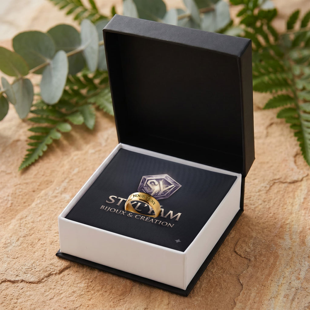 Bague Gravé Homme Personnalisé