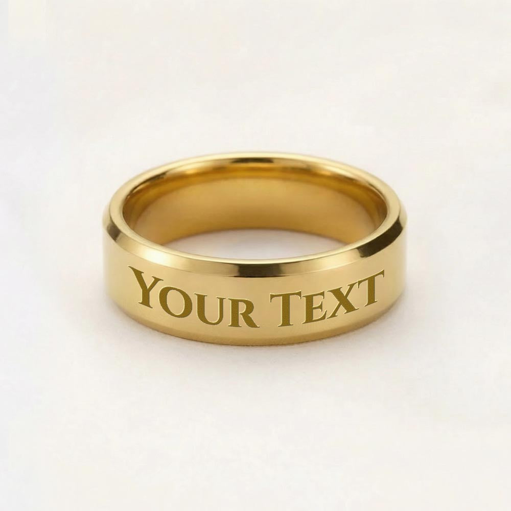 Bague Gravé Homme Personnalisé