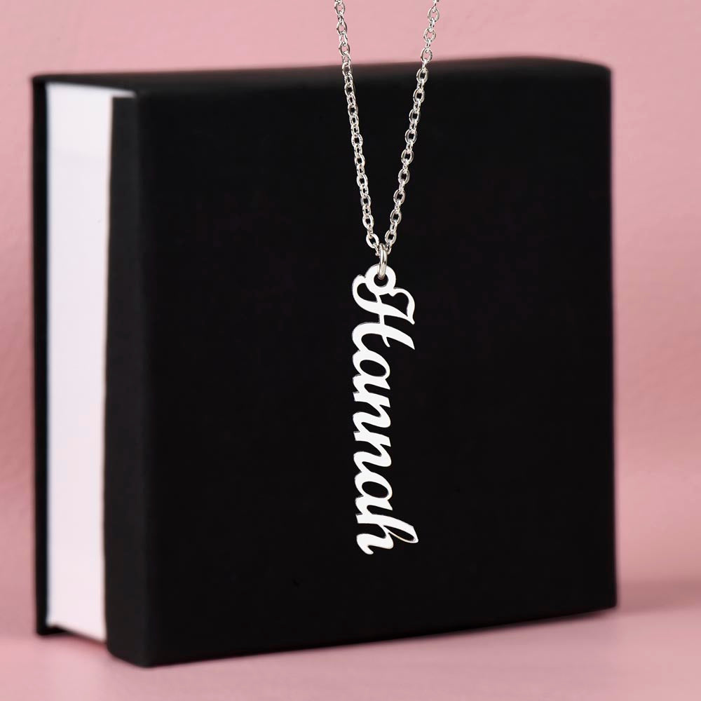 Collier Prénom Verticale - Jusqu'à 4 Prénoms