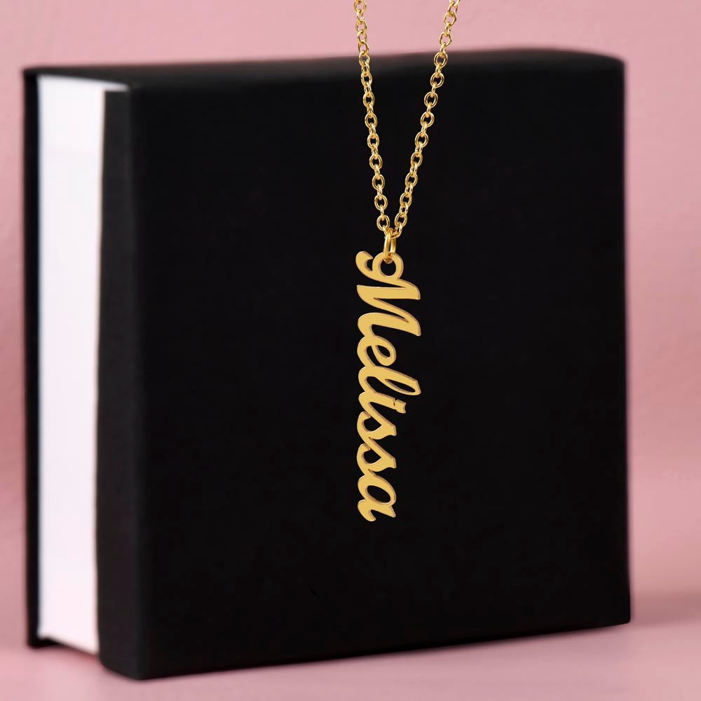 Collier Prénom Verticale - Jusqu'à 4 Prénoms